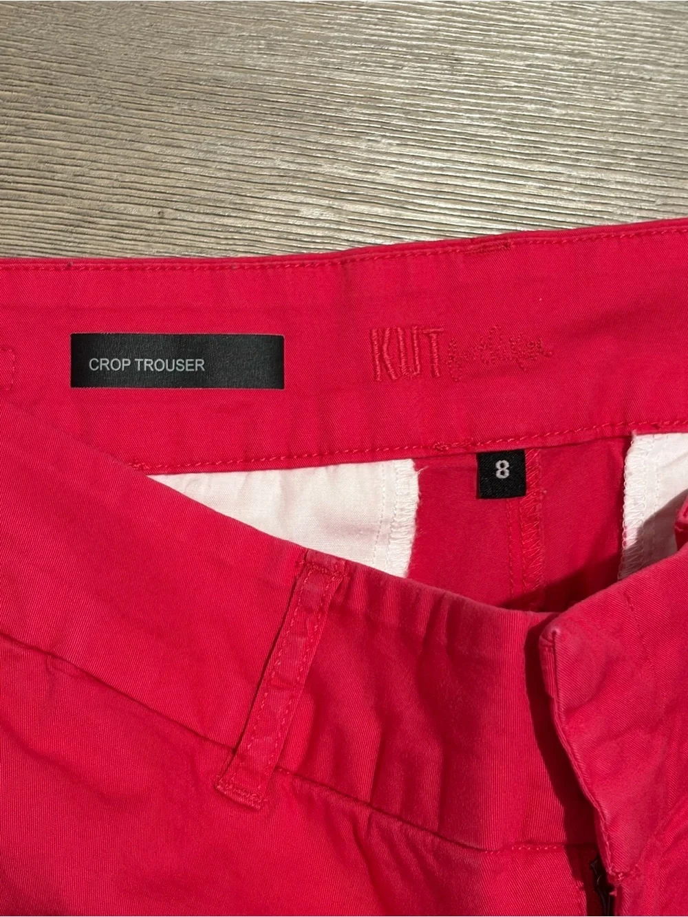 Kut from the Kloth womens Vibrant Pink Chino Pants - Picture 2 of 4